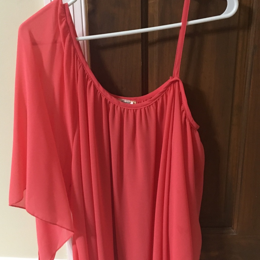 One Shoulder Flowy Top